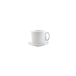 Alternate view of Vietri Lastra White Cup and Saucer