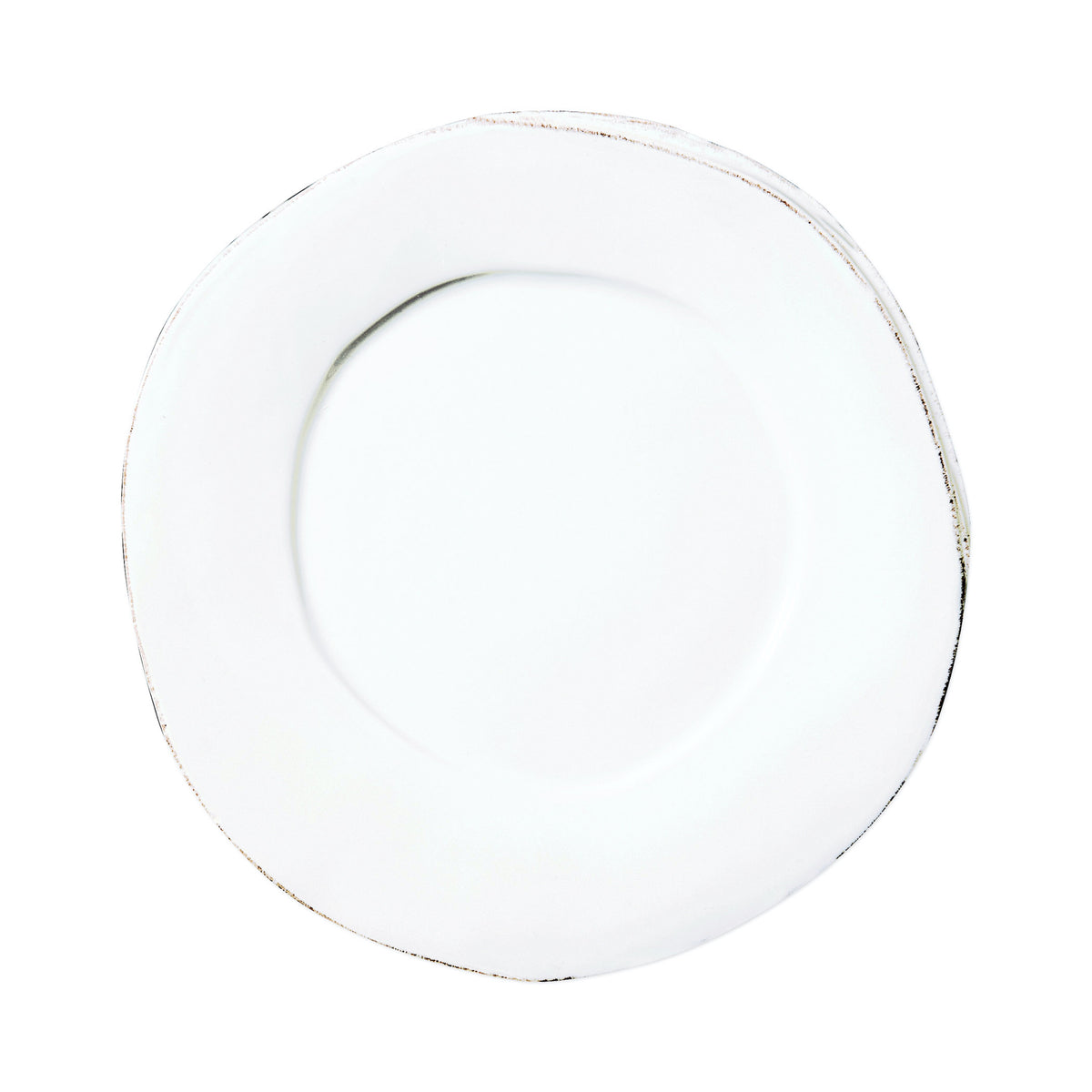 Vietri Lastra White European Dinner Plate