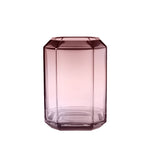 Large Faceted Vase in pink