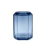 Large Faceted Vase in blue