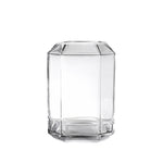 Medium Faceted Vase in clear