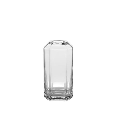 Small Faceted Vase clear