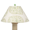 large green lamp with custom graphic shade