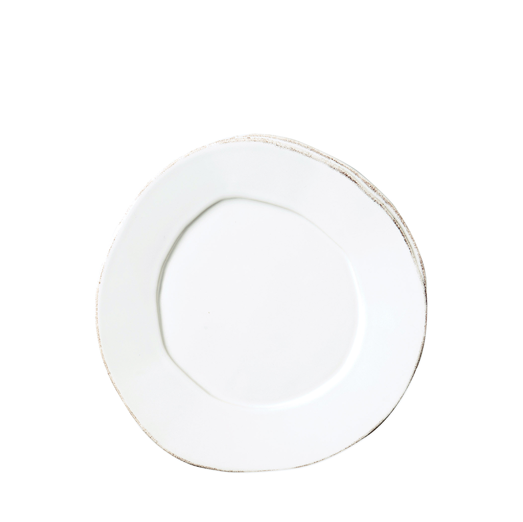 Vietri Lastra White Salad Plate 