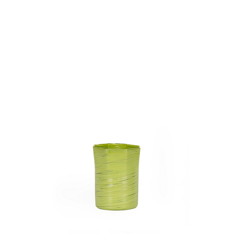 Lime Thin Glass Octagonal Cup 