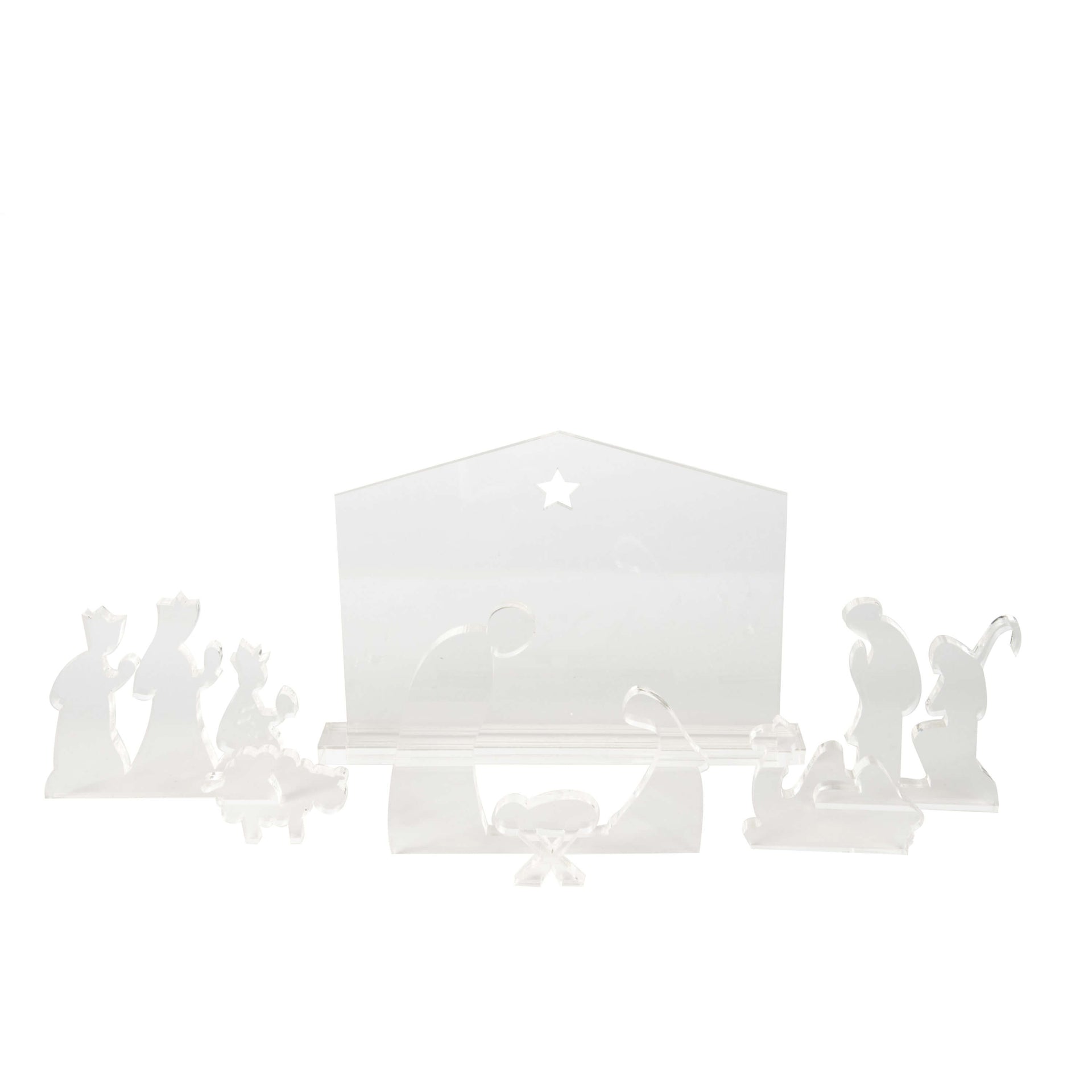 Lucite Nativity Set