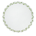 Ombre Embroidered Scalloped Placemats, Green 