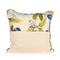 pillow with branch, leaf, and berry design