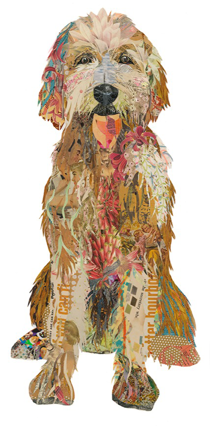 Brenda Bogarts Ralph the Golden Doodle Art Print