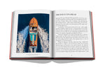 Riva Aquarama Book open, showing image of Aquarama on open water