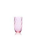 Swirl highball glass in pink