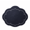 Scalloped Oval Placemat, Navy