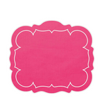 Scalloped Rectangle Placemat, Fuchsia