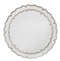 Scalloped Coaster, White & Gold