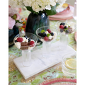 Reversible Marble and White Rectangular Board Styled on a tablescape