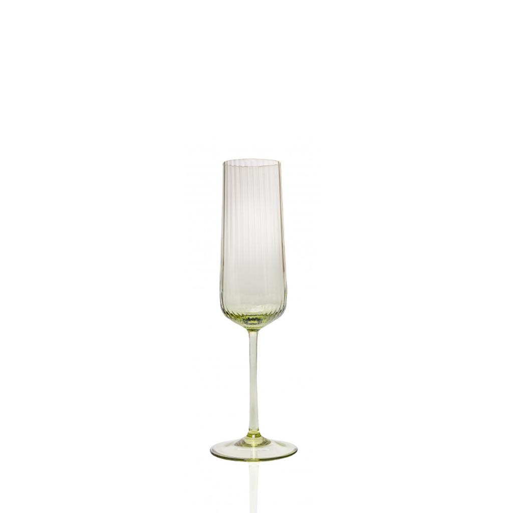 Tinsley green champagne flute