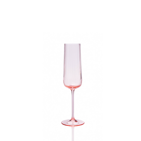 Tinsley pink champagne flute