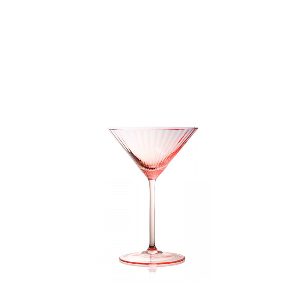 Tinsley pink martini glass