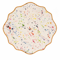 Paint Splatter Placemat with Yellow Edges
