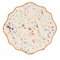 Paint Splatter Placemat with Yellow Edges