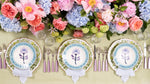 Blossom Deep Plate, Blue