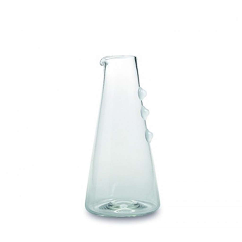 Three Tiered White Embellishment Carafe