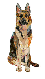 Brenda Bogart Topper the German Shepherd Art Print