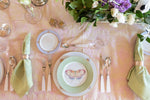 Sabre Paris Icone Flatware in White and full view of tablescape display