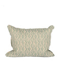 Lumbar pillow with Aqua Damask Print