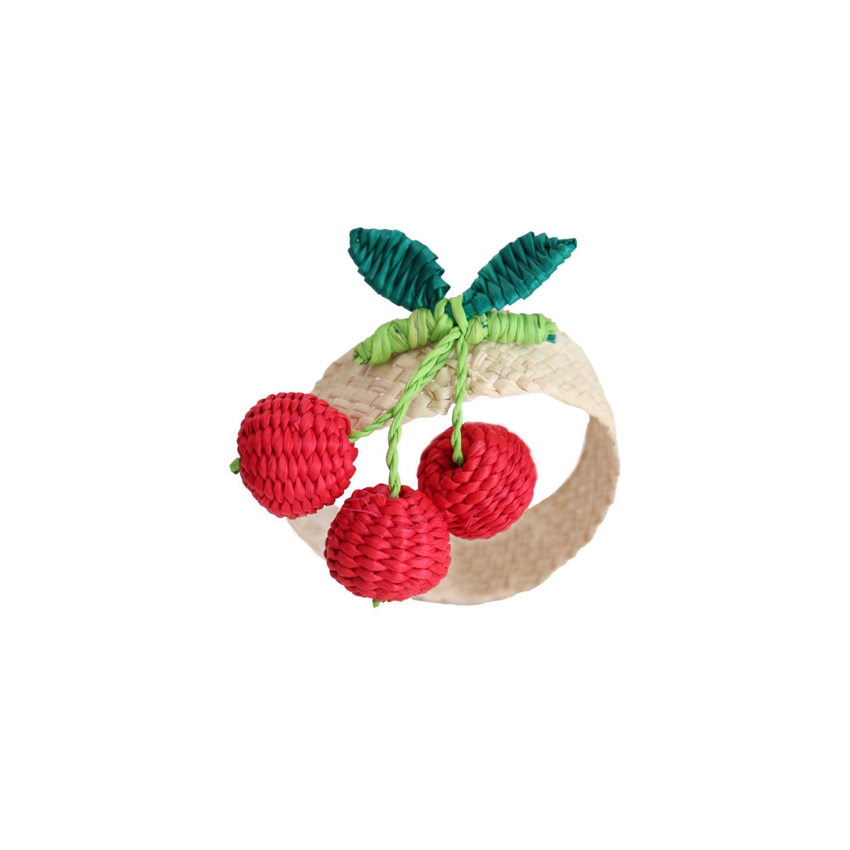 Woven Cherry Napkin Ring