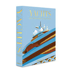 Yachts: The Impossible Collection book with gold lettering and a photo of a yacht