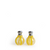 Individual Salt and Pepper Shaker set with Yellow stripes 