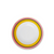 Yellow and Pink Soup Plate