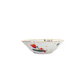 Floral White Fruit Bowl Side View