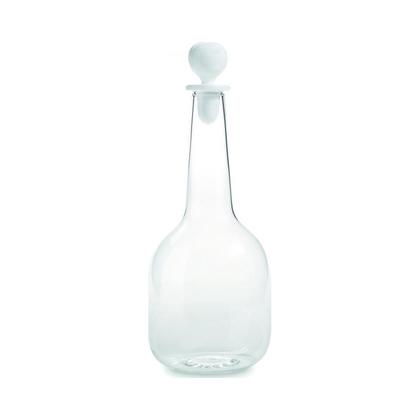 Glass Decanter with White Detail