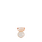 blush/coral pink small crystal candlestick holder