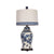 Modern Blue & White Ginger Jar Lamp
