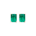 Emerald Cut Emerald Earrings