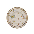 Anna Weatherly Butterfly Meadow Rimmed Soup Bowl stacked with dinner plate