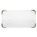 Tinsley Acrylic Coffee Table, view from above