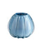 Opaque Blue Rounded Vase, Large