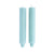 two light blue column taper candles 