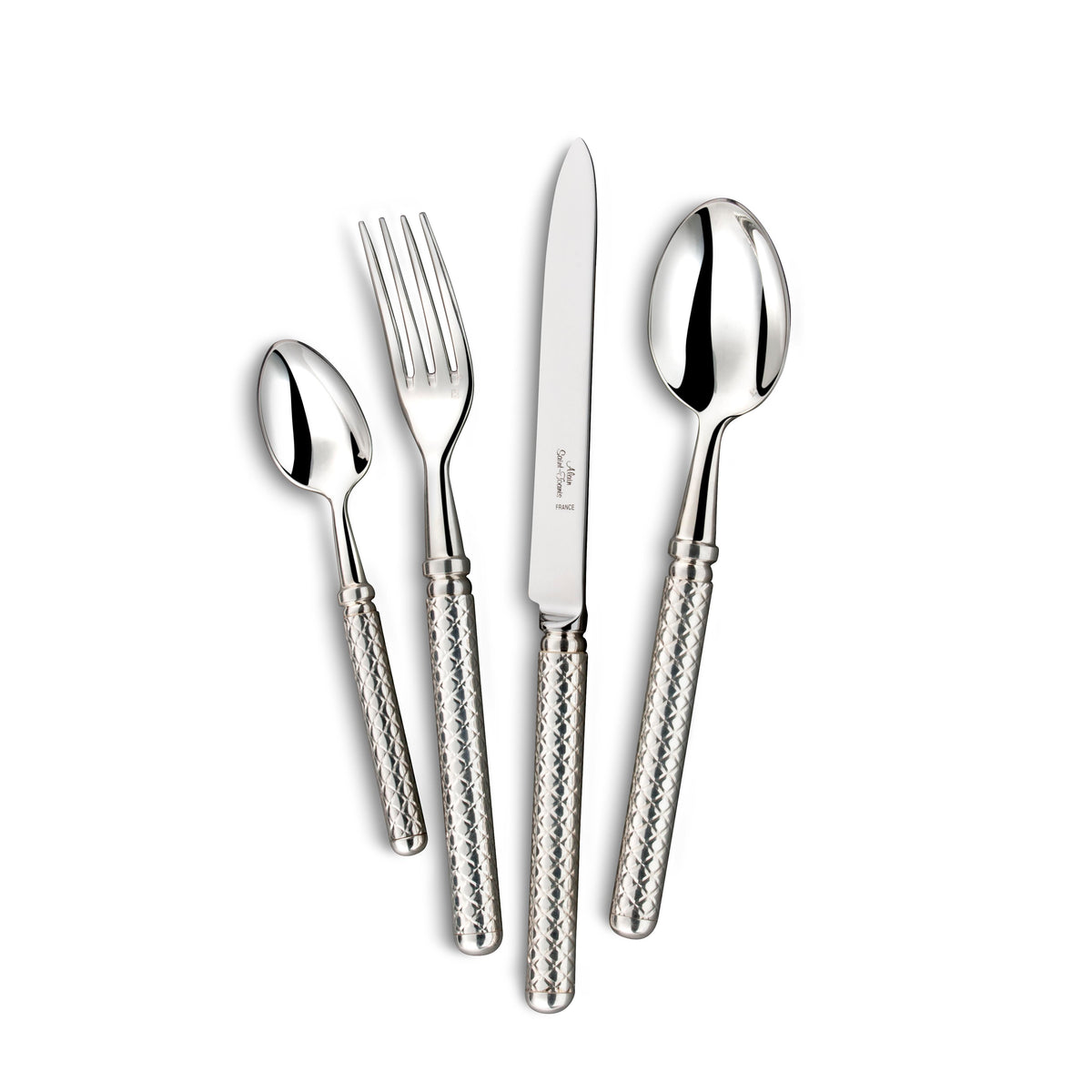 Alain Saint Joanis Damas Silverplate 5 Piece Flatware Set