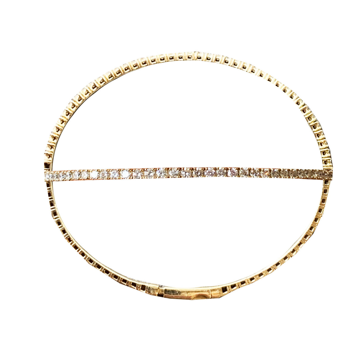 Diamond Flex Bangle in Gold