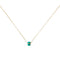 Diamond Wrapped Gem Necklace, Turquoise close up view