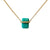 Diamond Wrapped Gem Necklace, Turquoise