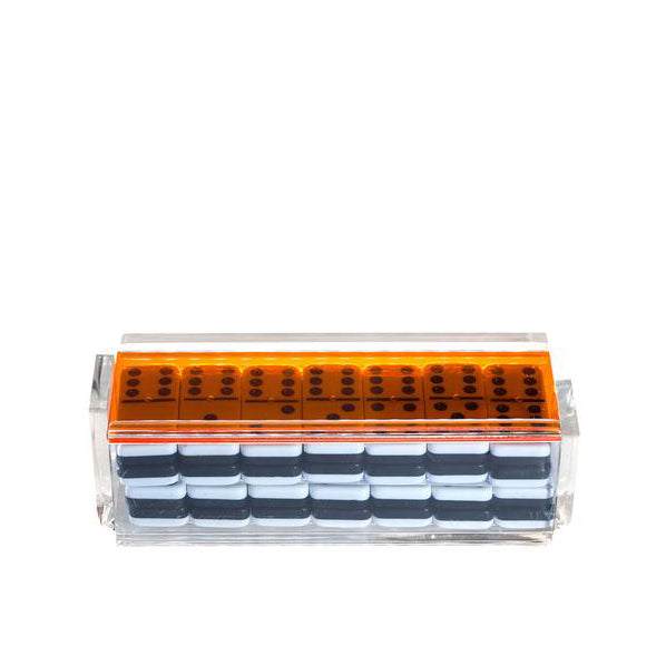 Acrylic Domino Set, Orange