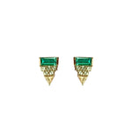 Emerald Triangle Studs