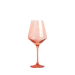 Estelle Colored Wine Glasses - Set of 6, Coral