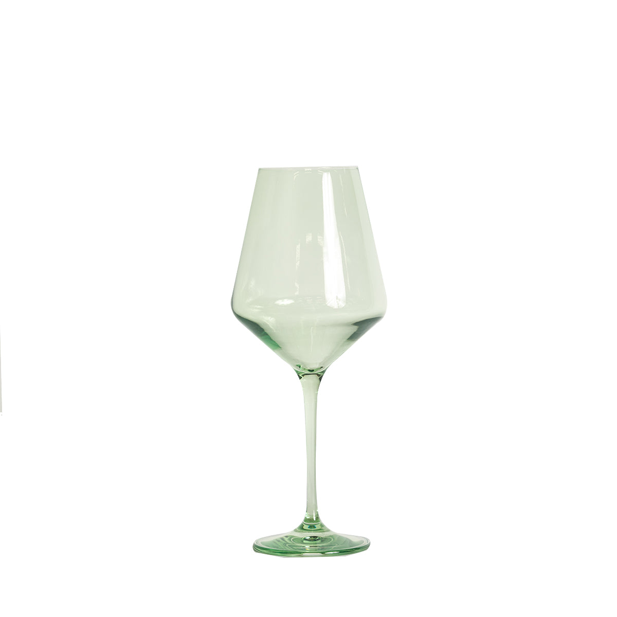 Estelle Colored Glass - Stemware Wine Glasses - Set of 6 Mint Green